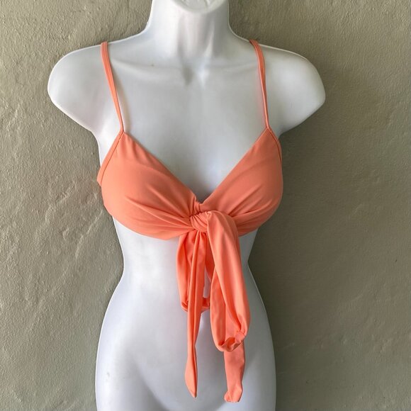 CUPSHIE FASHION COLLECTION BIKINI TOP LIGHT PEACH SMALL NWT - Picture 3 of 8